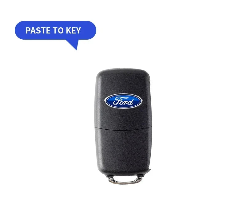 Car Logo Door Handle Sticker Auto One-click Start Button Decal For Ford Kuga Focus Fiesta Ecosport Mondeo Fusion Transit Pendant