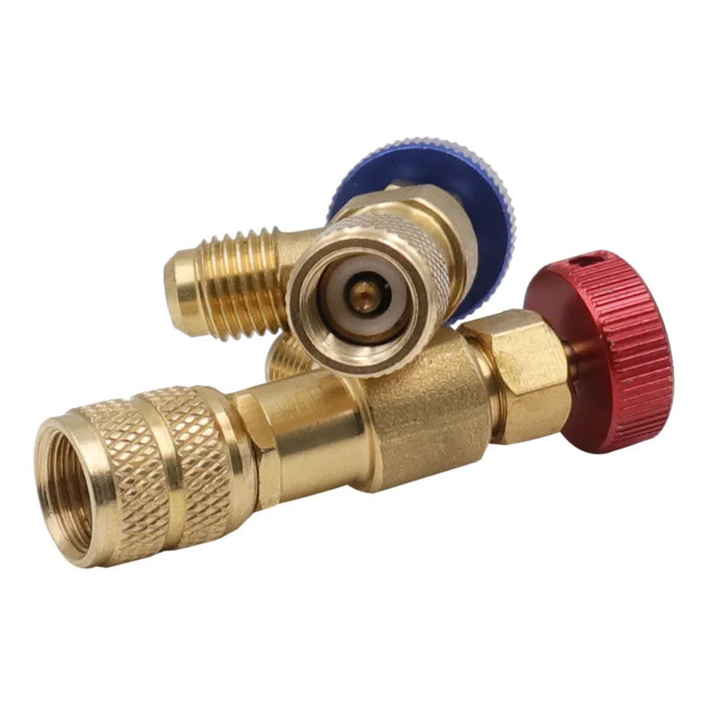 Liquid Safety Valve R410A R22 Air Conditioning Refrigerant 1/4 "Safety Adapter Air Conditioning Repair And Fluoride