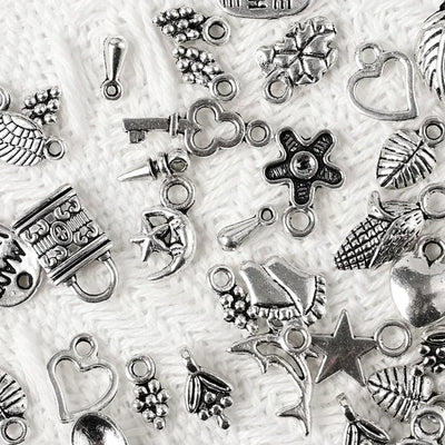 100/500pcs Tibetan Silver Mixed Pendant Animals Charms Beads for Jewelry Making Bracelet Earrings Necklace DIY Craft Art Charms