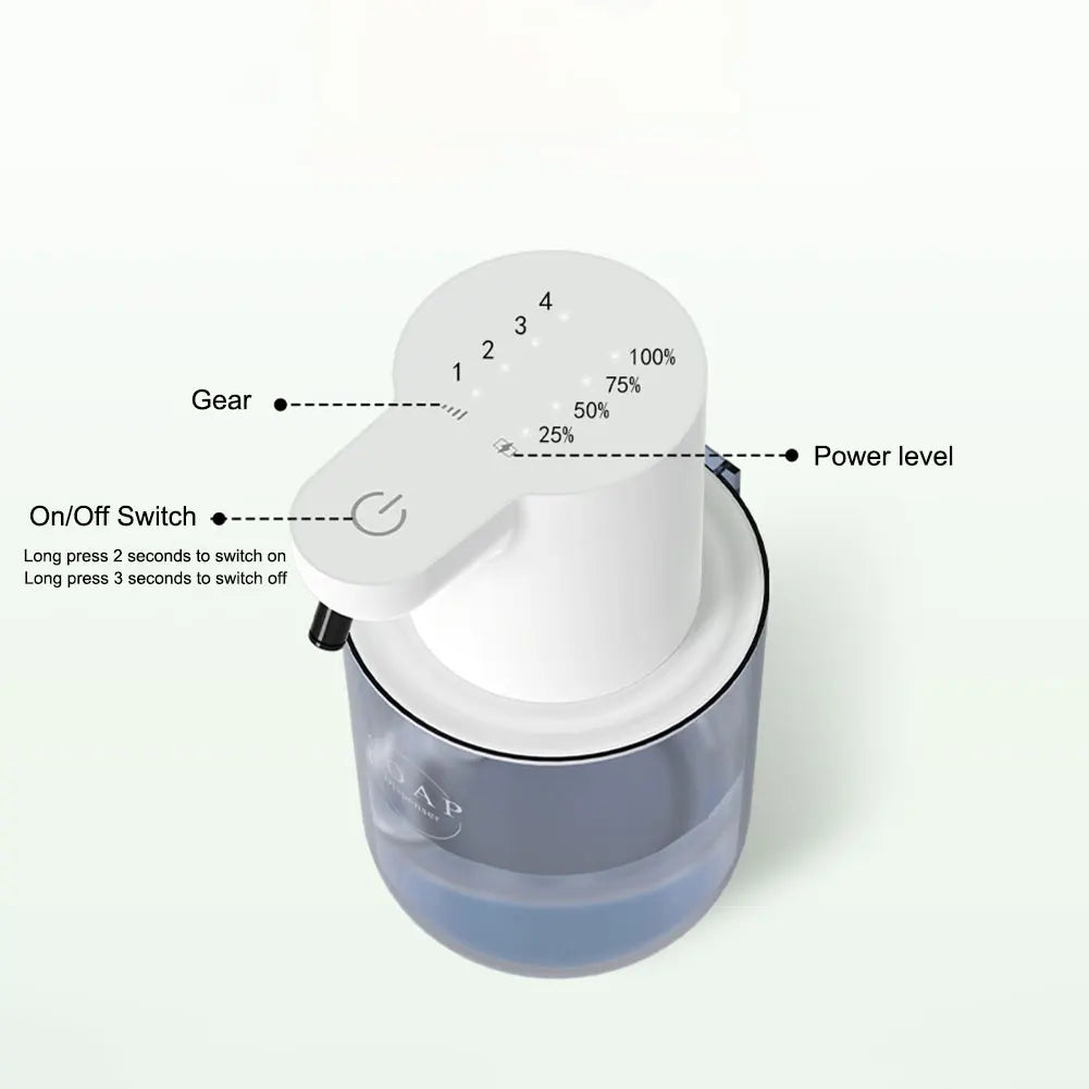 Xiaomi 2025 Automatic Foam/Gel Soap Dispenser 400ML 4 Gears Infrared Sensor Foaming Soap Dispenser IPX5 for Bathroom