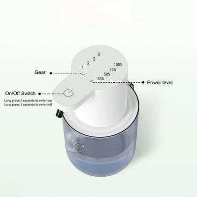 Xiaomi 2025 Automatic Foam/Gel Soap Dispenser 400ML 4 Gears Infrared Sensor Foaming Soap Dispenser IPX5 for Bathroom