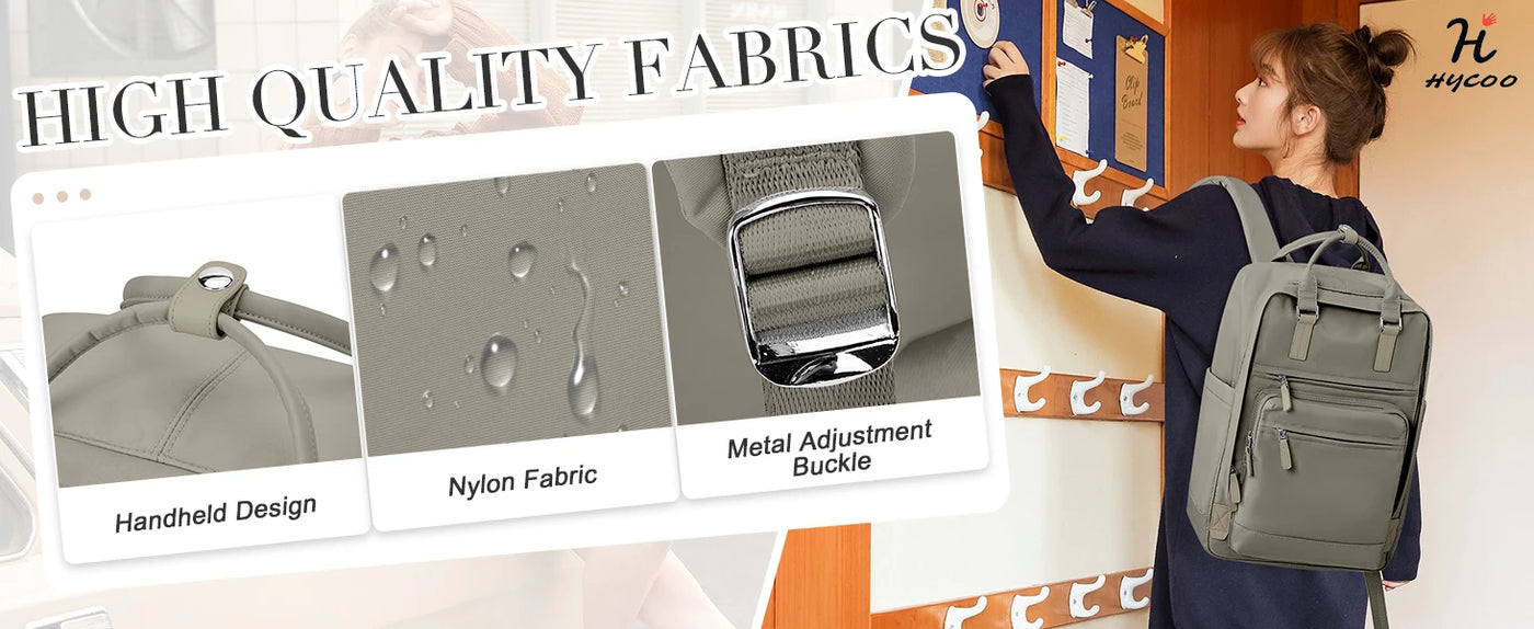 Girl's School Bag Laptop Backpacks Women's Commuter Nylon Informal Backpack, Casual Youth School Bookbag 2024 College Backpack