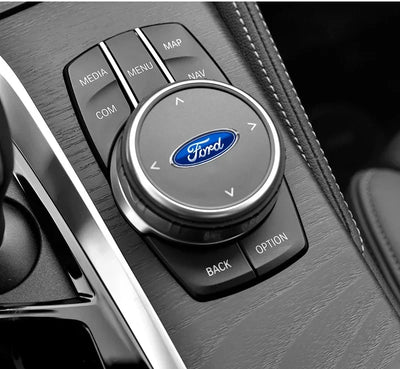 Car Logo Door Handle Sticker Auto One-click Start Button Decal For Ford Kuga Focus Fiesta Ecosport Mondeo Fusion Transit Pendant