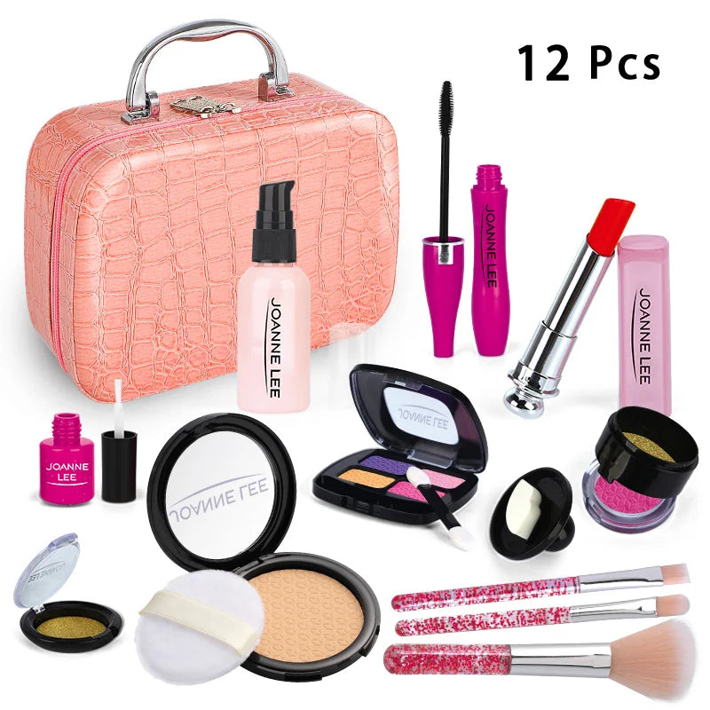 Simulation Cosmetics Set Kids Play House Toys Simulation Make up Lipstick Nail Paint Educational Toys Pretend Makeup Girls Game