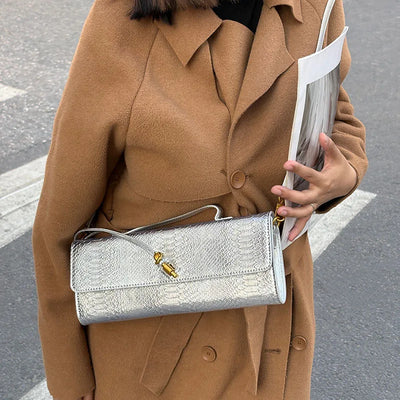 Large Capacity Women's Handbag Fashion Crocodile Pattern Square Bag Lady Purse Shoulder Messenger Bag Female Casual Tote Bag