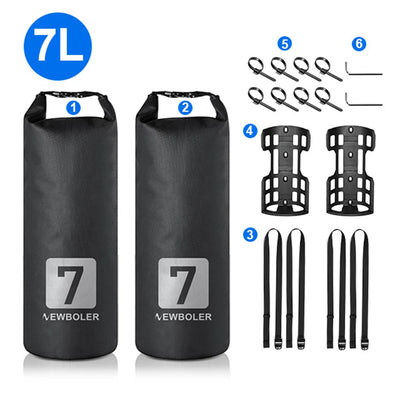 3L/7L Bike Fork Bag Waterproof Roll Top Dry Bag Bicycle Fork Bag Cycling Pack Bike Pannier New bicycle bag 2024