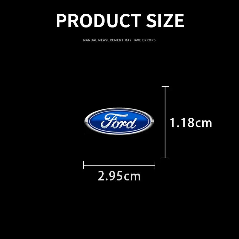 Car Logo Door Handle Sticker Auto One-click Start Button Decal For Ford Kuga Focus Fiesta Ecosport Mondeo Fusion Transit Pendant