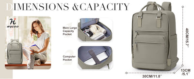 Girl's School Bag Laptop Backpacks Women's Commuter Nylon Informal Backpack, Casual Youth School Bookbag 2024 College Backpack