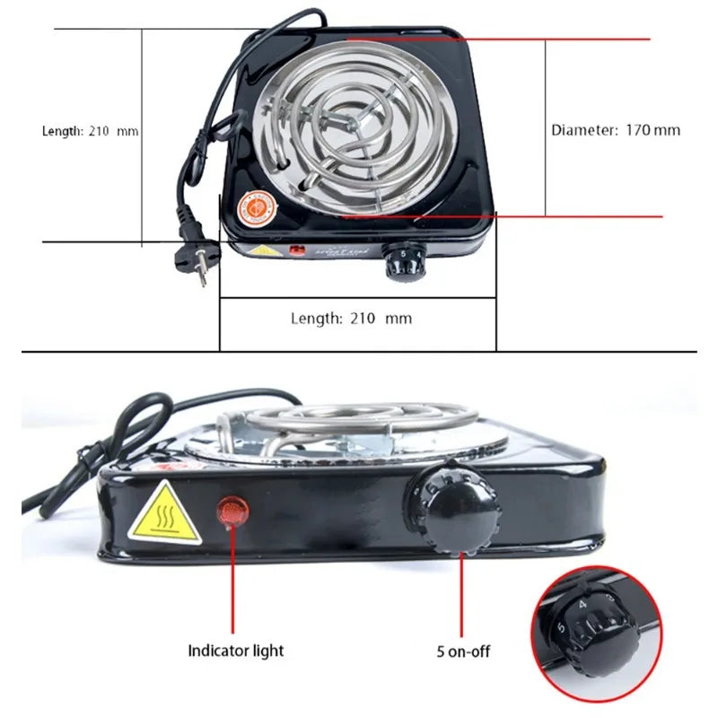 New Electric Furnace Household Disc Burner Portable Hot Plate Mosquito Incense Furnace 500W  Kitchen Charcoal Stove