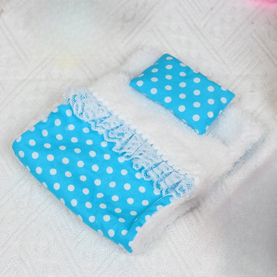 Doll Bed for Ropa Labubu V3 V4 Bed Pillows Sleeping Bag Pajama blindfold 1/12 BJD GSC Body9 DOD YMY Obitsu11 Doll Accessories