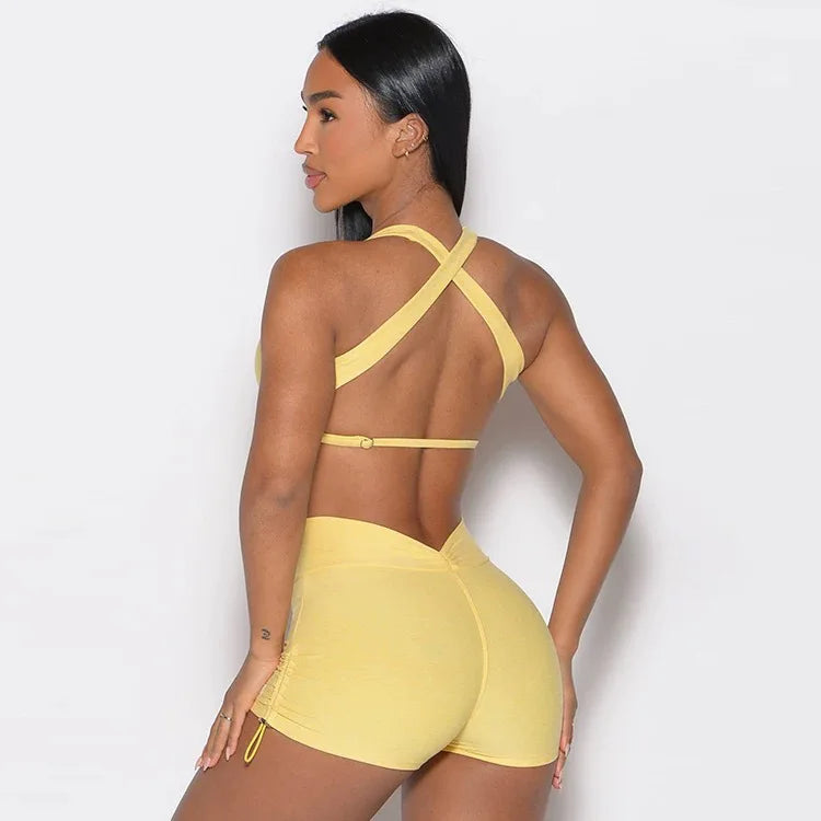 Sport Yoga Clothes Sets Women's Tracksuit Athletic Wear Fitness Suit Gym Workout Push Up Clothes Sports Bra Leggings Suit - The world bestselling 