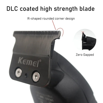 Kemei KM-2293 Salon Level Powder Metallurgical Blade Electric Scissors Hair Clipper 1200 MAh Lithium Battery Hair Trimmers Kemei