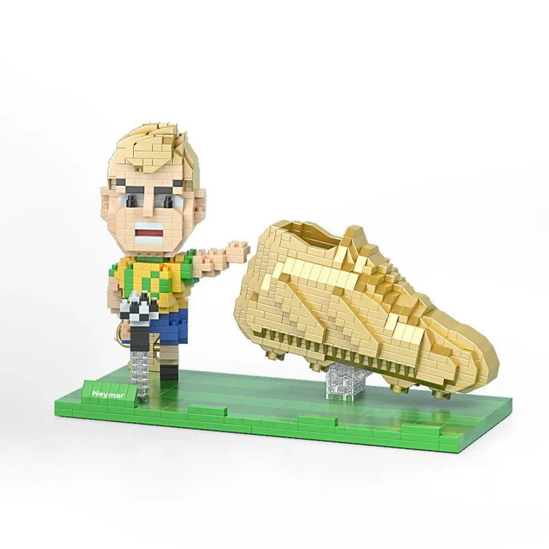 2022 Football Player Model Mini Size Building Blocks Creative DIY Pen Holder Mobile Phone Holder Bricks Toys For Children Gifts