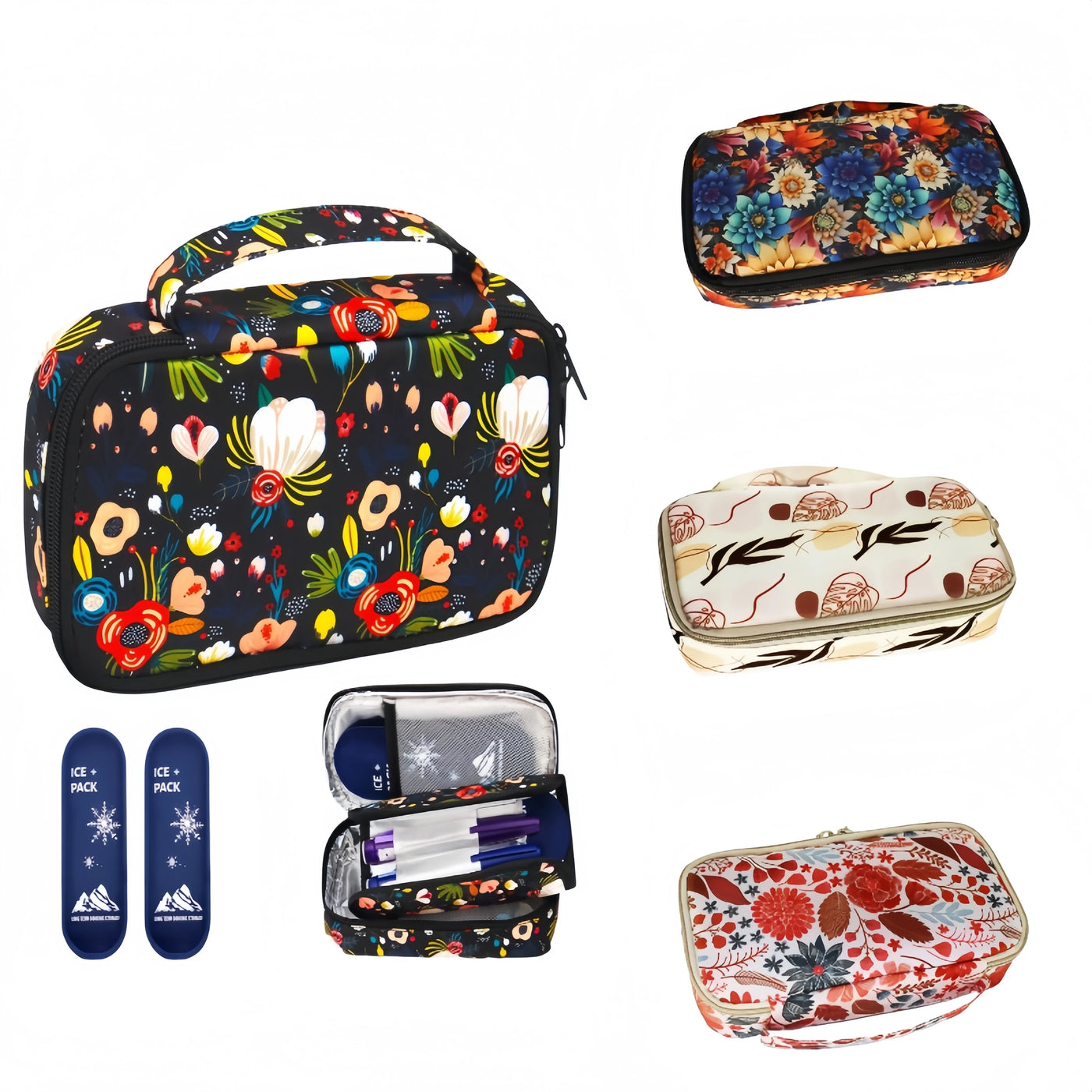 Large Portable Insulin Cooler Travel Bag - Lightweight, Durable Design for Outdoor Camping and Travel