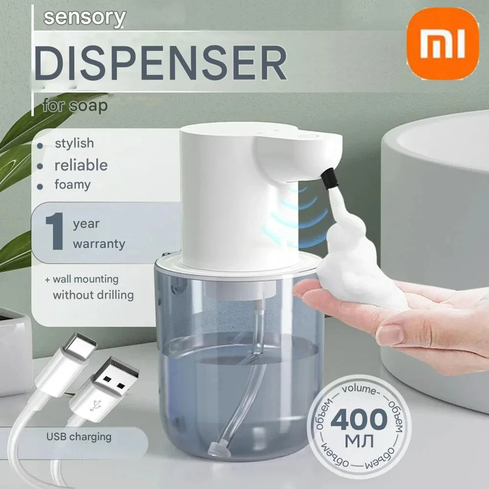 Xiaomi 2025 Automatic Foam/Gel Soap Dispenser 400ML 4 Gears Infrared Sensor Foaming Soap Dispenser IPX5 for Bathroom