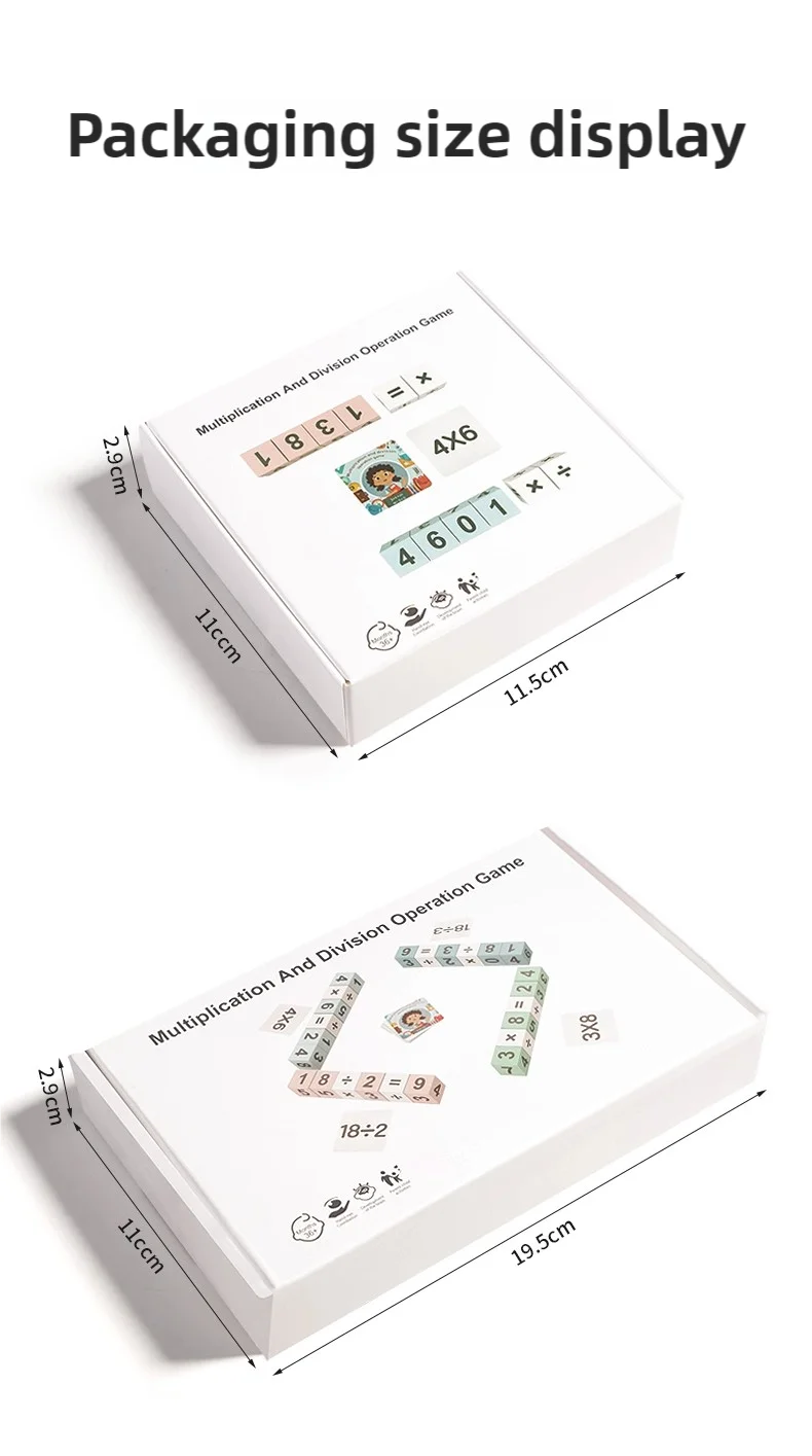 Montessori Wooden Double Player Multiplication and Division Game Kids 24 Point Game Teaching Aids Educational Toys For Children