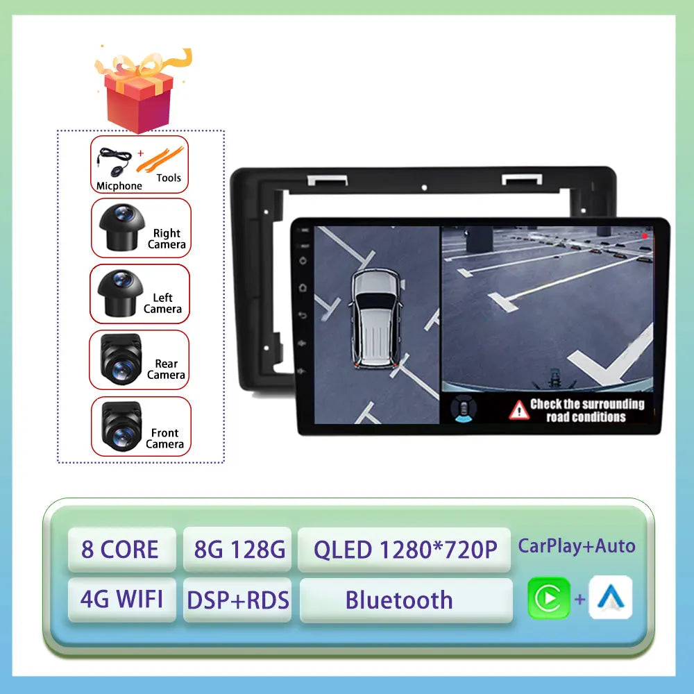 Android Auto Carplay For Citroen C2 C3 2001 2003 - 2010 Car Radio Multimedia Video Player WiFi GPS Navigation DSP Stereo