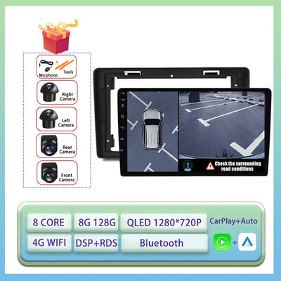 Android Auto Carplay For Citroen C2 C3 2001 2003 - 2010 Car Radio Multimedia Video Player WiFi GPS Navigation DSP Stereo