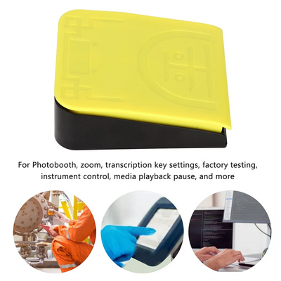 N18R Single Foot Switch Pedal Wireless 2.4G Wired USB Three Connection Mode High Sensitivity Ergonomic Foot Switch Pedal