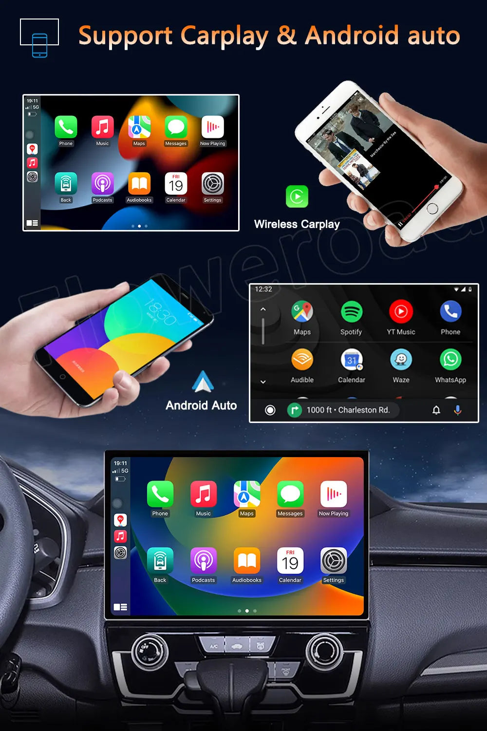 13.3 Inch Android 15 For Seat Leon 3 MK3 2012-2020  Car Radio 5G wifi Stereo Multimedia Player GPS Navigation 1920*1200