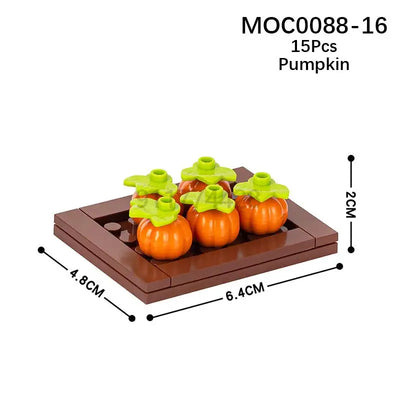 MOOXI City farm MOC Parts Figures Building Blocks Set Plant Tree Leaf Flower Grass Garden Model Friends Bricks Toys For Children