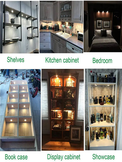 2-Pack DC 12V Kitchen Cabinet Smoke Light Range Hood Light 1.5W 68mm Stove Cabinet Smoke Vent Extractor Light Bulb White 6000K