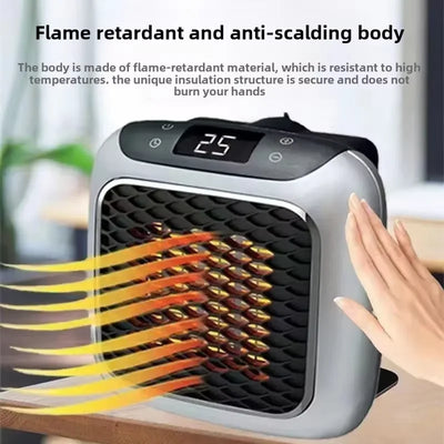 2025 New Small Upgraded Mini Space Heater | 800W Energy Saving | 3S Fast Heating for Home Office | Quiet Hot Air Blower