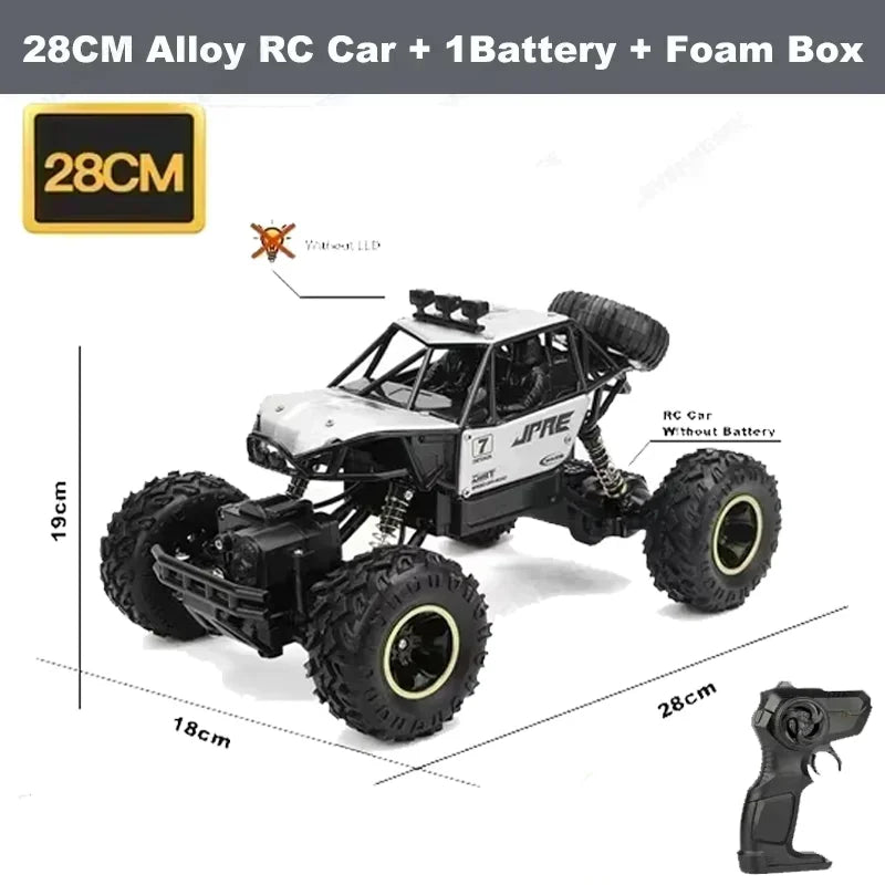 New 4WD RC Car 1:12 Off Road 4x4 Remote Control Cars Radio Buggy Truck Racing Drift with Led Lights Toys Gift for Children Adult