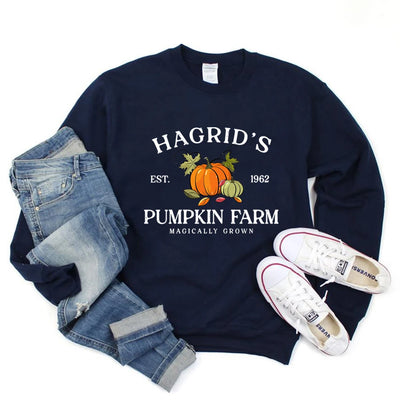 Hagrid's Pumpkin Patch Sweatshirt Fall Halloween Hoodie Thanksgiving Sweater Halloween Shirts Unisex Long Sleeves Sweatshirts