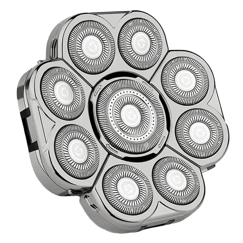 Universa 7 Heads Shaver Replacement Head for Head Shaver, and many Brands 8 & 6 & 5 Blades 9D Replacement Shaver