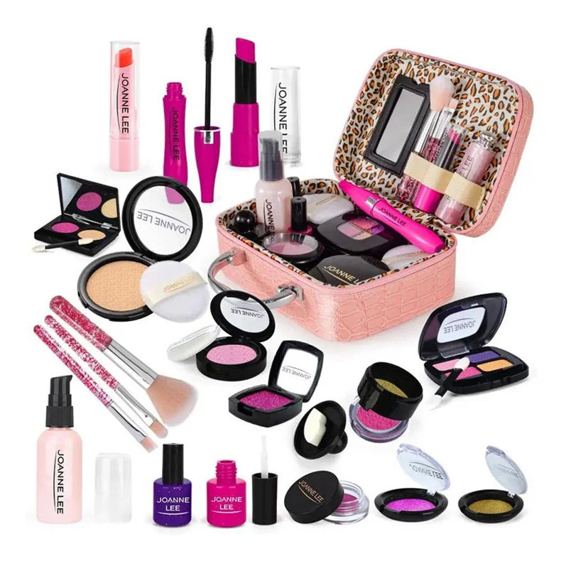 Simulation Cosmetics Set Kids Play House Toys Simulation Make up Lipstick Nail Paint Educational Toys Pretend Makeup Girls Game