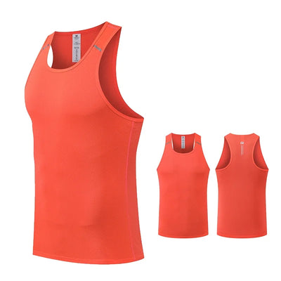 Men Sportswear Man Gym Fitness Vest Male Sportwear Sleeveless T-shirt Athletics Running Clothing Hiking Vests Men's Tracksuit - The world bestselling 