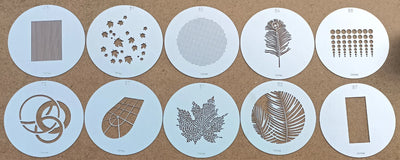 20PCS 86MM 66MM GOBO Bones Bar Heart Moon Skulls Bat Swing Halloween Interior Photo Wedding Portrait Children's Photography SA-P