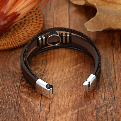 New Retro PU Leather Compass Bracelet Men's Bracelet Viking Jewelry Compass Bracelet Accessories Party Gifts