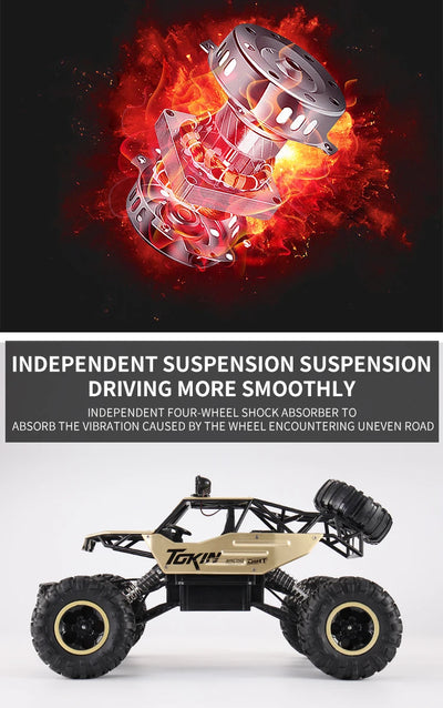 New 4WD RC Car 1:12 Off Road 4x4 Remote Control Cars Radio Buggy Truck Racing Drift with Led Lights Toys Gift for Children Adult