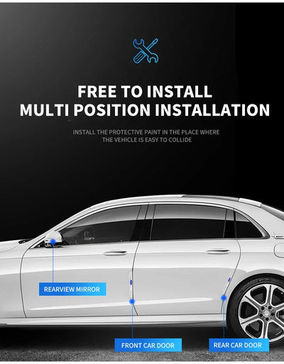 Invisible car Door Handle Shake Scratches Protective For Ford Fiesta Ranger Focus Kuga Mustang S-MAX Transit Mondeo Fusion Esco