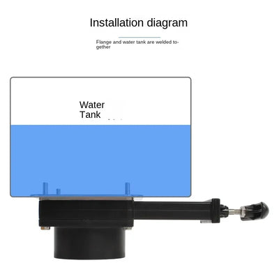 RV Water Gate Valve 50/63/75mm Diameter ABS Sewage Drain Gate Valve for Motorhome Caravan Camper Van Water Tank Accessories