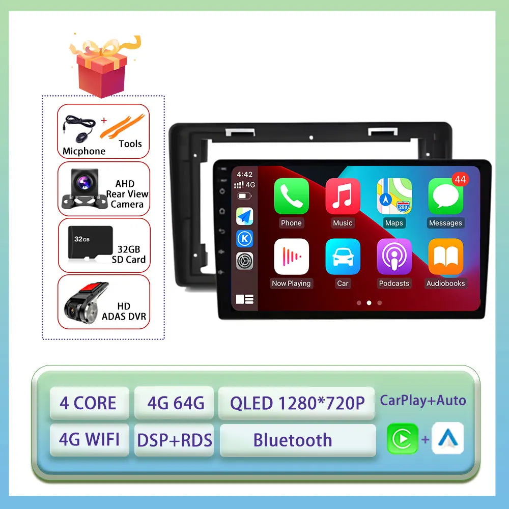 Android Auto Carplay For Citroen C2 C3 2001 2003 - 2010 Car Radio Multimedia Video Player WiFi GPS Navigation DSP Stereo