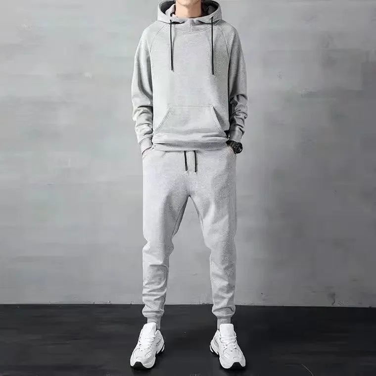 Men's clothing, sporty casual set, for spring and autumn 2025, new style, long-sleeved top and pants, two-piece set, matching - The world bestselling 