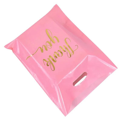 100PCS Thank You Gift Bags Candy Cookie Packaging Bag for Wedding Birthday Party Small Business Candy Pastry Store Packaging