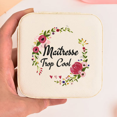 Thank You Mistress for This Great Year Jewelry Organizer Teacher's Day Gift for Her Garland Alphabet Jewelry Box Thanks teacher