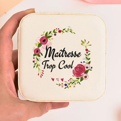 Thank You Mistress for This Great Year Jewelry Organizer Teacher's Day Gift for Her Garland Alphabet Jewelry Box Thanks teacher