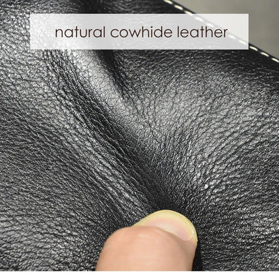 ROOG Men's Genuine Leather Clutch High Quality Long Wallet Women's Luxury Mobile Phone Bag Credit Card Holder Purse Wrist Bags