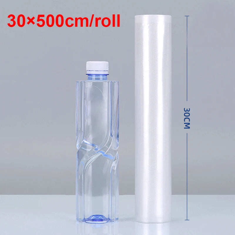Vacuum Sealer Bags Food Vacuum Bag Custom Length Vacuum Packaging Bag 12+15+20+25+30cm*500cm Rolls for Food Fresh Vacuum Packer