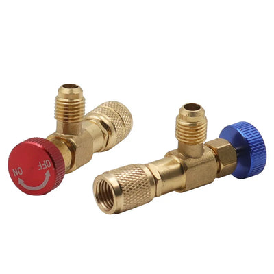 Liquid Safety Valve R410A R22 Air Conditioning Refrigerant 1/4 "Safety Adapter Air Conditioning Repair And Fluoride