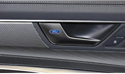 Car Logo Door Handle Sticker Auto One-click Start Button Decal For Ford Kuga Focus Fiesta Ecosport Mondeo Fusion Transit Pendant