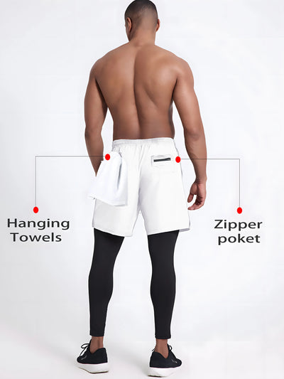 Men's Sport Pants 2 in1 Training Athletic Tracksuits Sportswear Workout Male Jogging Trousers Gym Fitness Running Pants Men - The world bestselling 