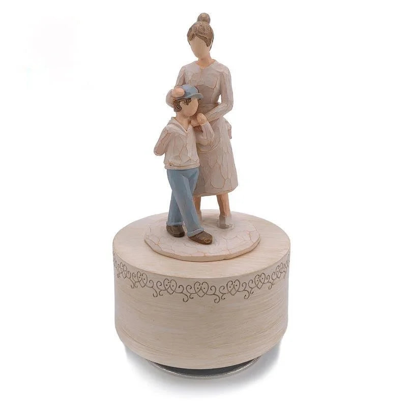 Music Box Gifts  For Mother  Funny Sculpted Musical Figurine Gifts Mother's Day Thanksgiving,Birthday Gifts for Mom and Son