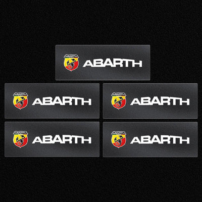 3D Metal Car Interior Dekoration Stickers Badges Auto Styling Decals For Abbas Abarth Punto 124/125/500 Stilo Ducato Car