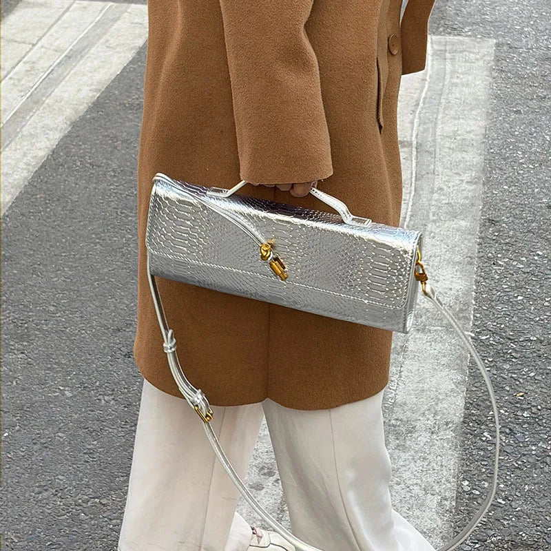 Large Capacity Women's Handbag Fashion Crocodile Pattern Square Bag Lady Purse Shoulder Messenger Bag Female Casual Tote Bag